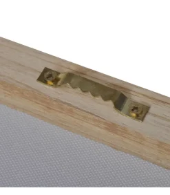 vidaXL Canvas muurdruk set zandstrand met paviljoen 100 x 50 cm