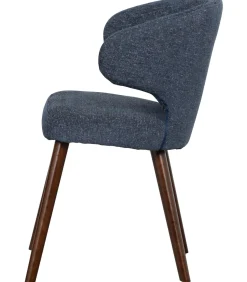 VTwonen Cape Eetkamerstoelen - Stof - Blauw - Set van 6