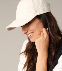 DAMES Deeluxe CAPPIE - Dames corduroy pet met gebogen klep