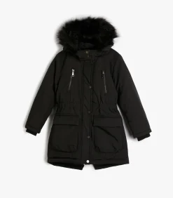 Outlet Capuchon bont kraag Normaal Anorak Kinderen Jassen