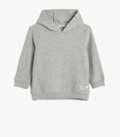 Kinderen Koton Capuchon kraag Etiket gedetailleerd Sweatshirt