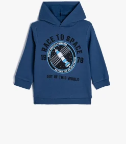 Sale Capuchon kraag Met drukwerk Sweatshirt Kinderen Truien & Vesten