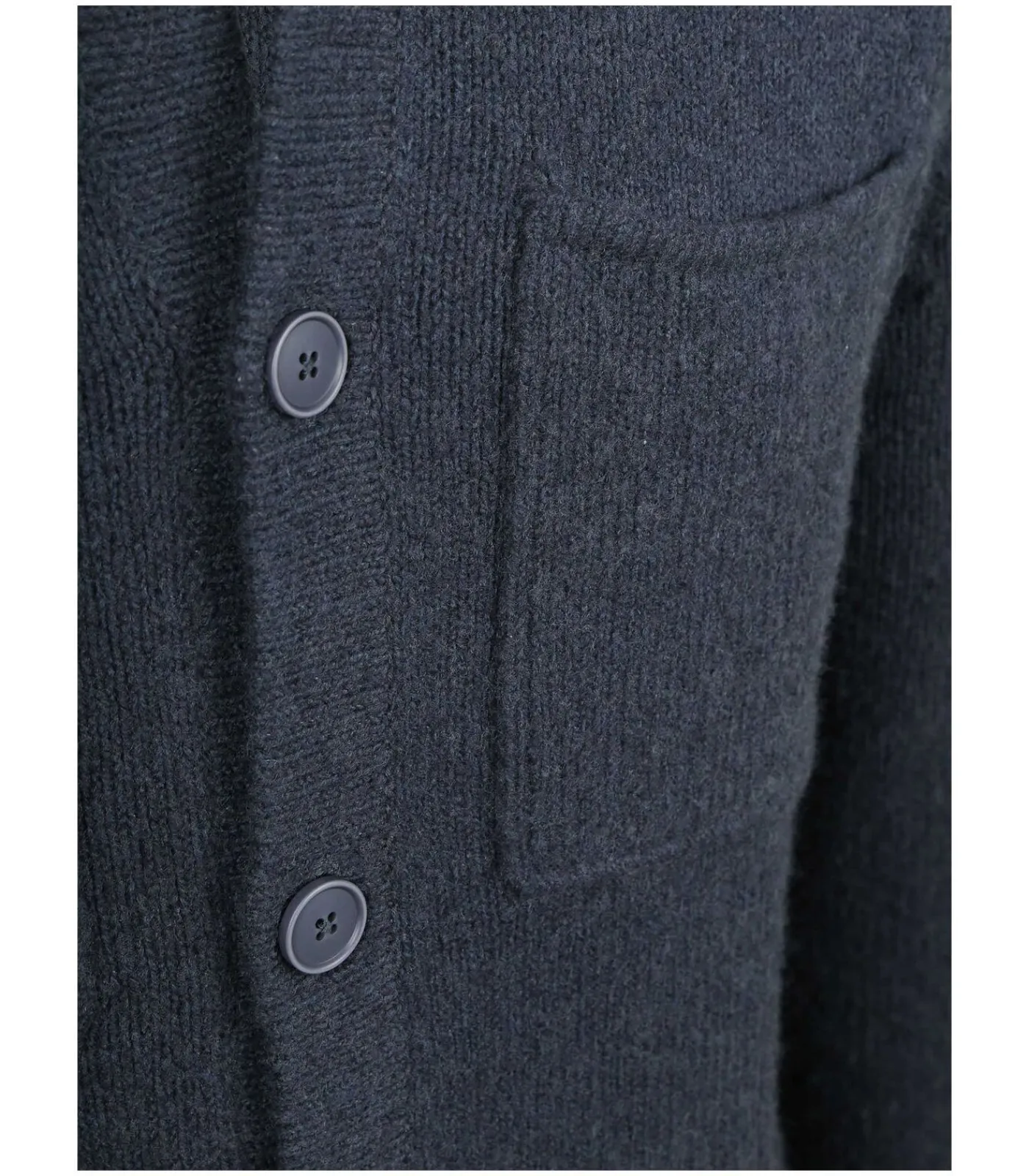 Heren Suitable Cardigan Boiled Wool Blauw