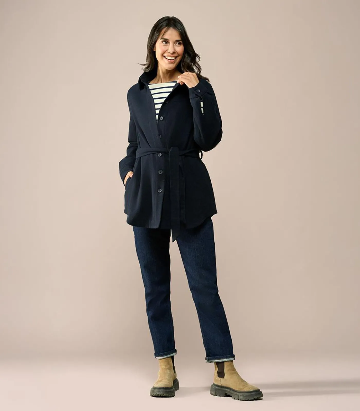 Caroline Tensen Camrose Jacket Navy DAMES Jassen