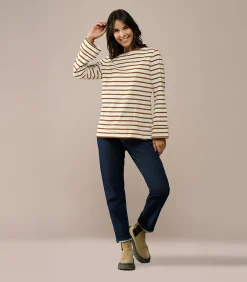 DAMES Mart Visser Caroline Tensen Chester Streep Top Ecru /