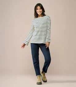 DAMES Mart Visser Caroline Tensen Chester Streep Top Ecru / Navy