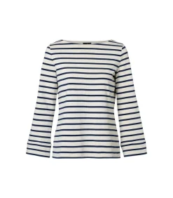 DAMES Mart Visser Caroline Tensen Chester Streep Top Ecru / Navy