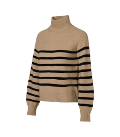 DAMES Mart Visser Caroline Tensen Danville Streep Trui Zand/Zwart