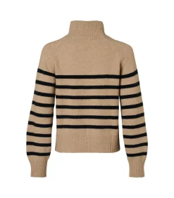 DAMES Mart Visser Caroline Tensen Danville Streep Trui Zand/Zwart