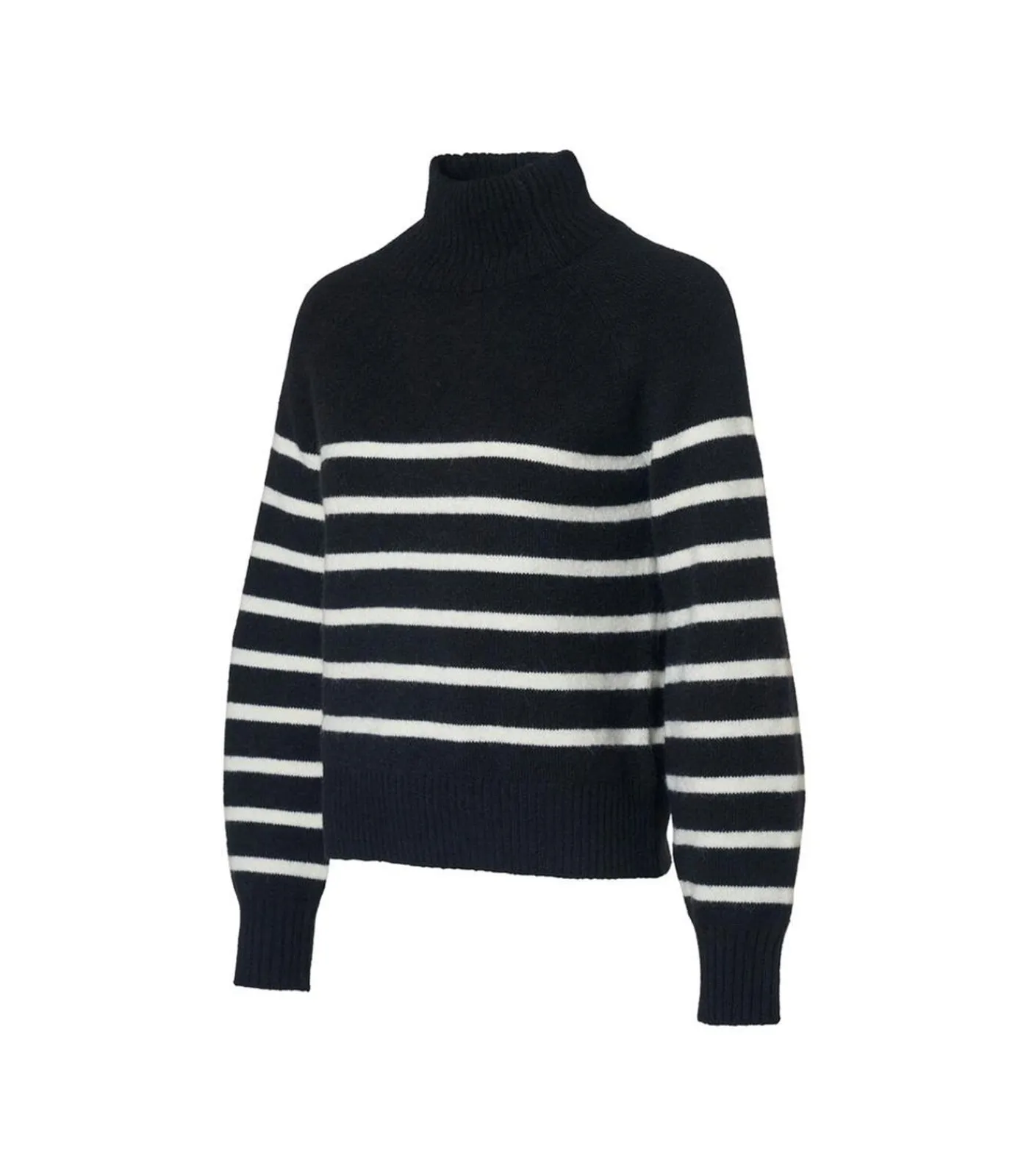 Discount Caroline Tensen Danville Streep Trui Zwart / Wit DAMES Truien & Cardigans