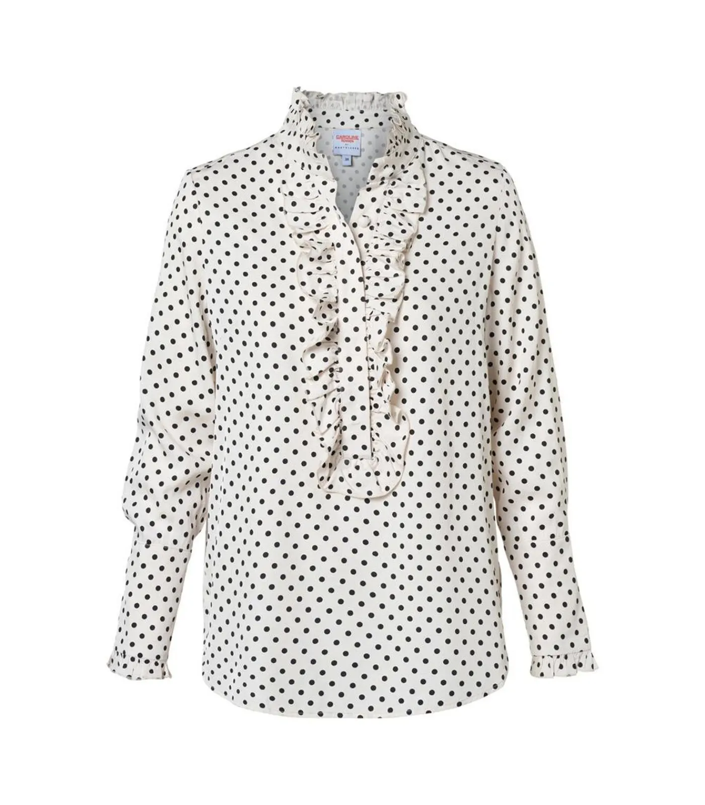 Clearance Caroline Tensen Rivers Print Blouse / Zwart DAMES Overhemden & Blouses