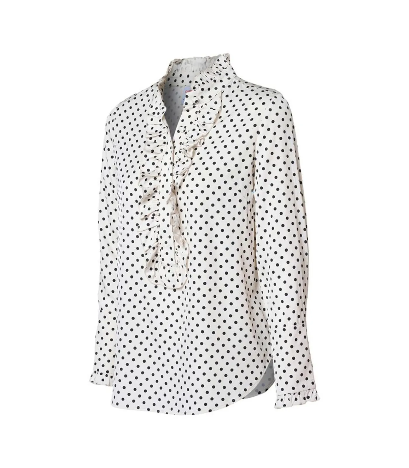 Clearance Caroline Tensen Rivers Print Blouse / Zwart DAMES Overhemden & Blouses