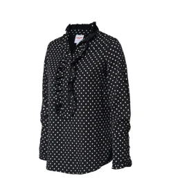 New Caroline Tensen Rivers Print Blouse Zwart / Wit DAMES Overhemden & Blouses