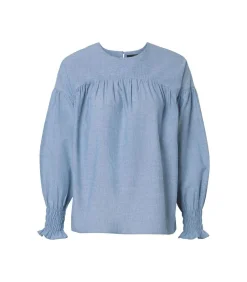 Best Caroline Tensen Winsley Blouse Licht Blauw DAMES Overhemden & Blouses
