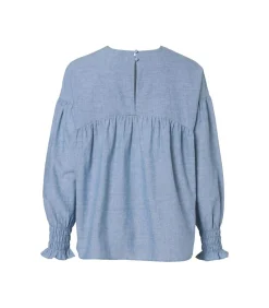 Best Caroline Tensen Winsley Blouse Licht Blauw DAMES Overhemden & Blouses