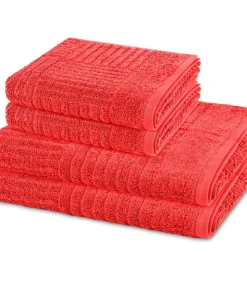 Carre - 4-delige handdoeken set Badset