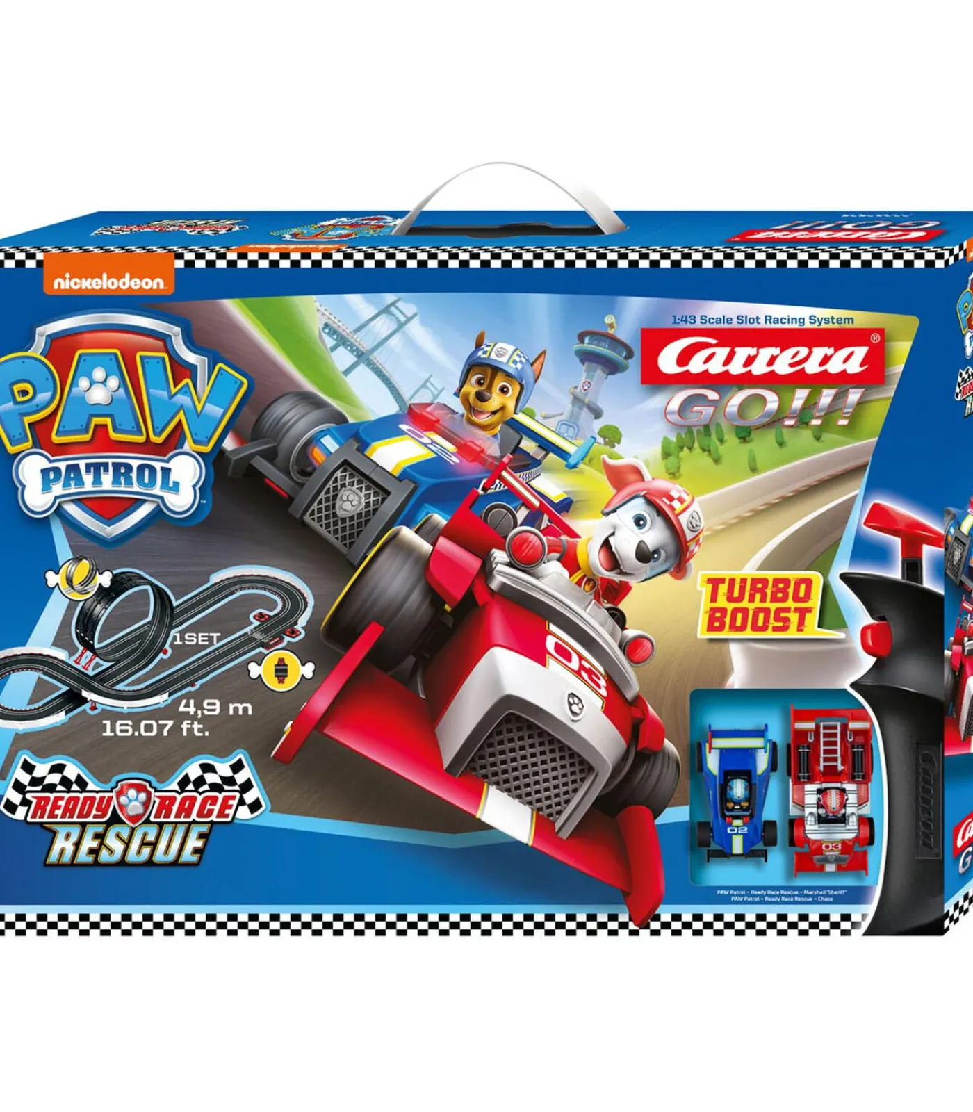 Kinderen Carrera racebaan PAW Patrol Ready Race Rescue - 4,9 meter speelgoed