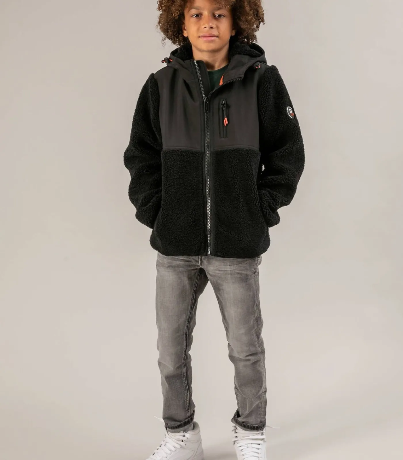 Kinderen Deeluxe CENTERO - Jas met capuchon en bimateriaal met rits voor jongens