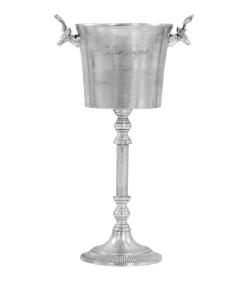 Clearance Champagnekoeler 39x29x71 cm massief aluminium zilverkleurig Decoratie