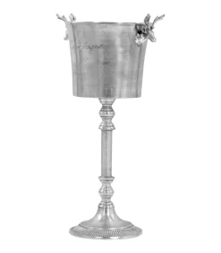Clearance Champagnekoeler 39x29x71 cm massief aluminium zilverkleurig Decoratie