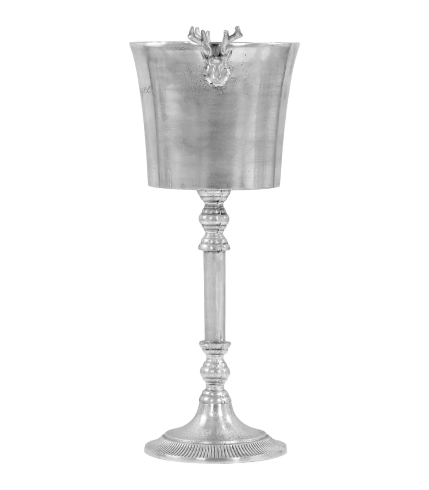 Clearance Champagnekoeler 39x29x71 cm massief aluminium zilverkleurig Decoratie