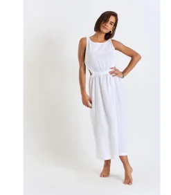 Best Chique witte lange jurk HELOISE CHERYLL DAMES Badmode