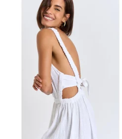 Best Chique witte lange jurk HELOISE CHERYLL DAMES Badmode