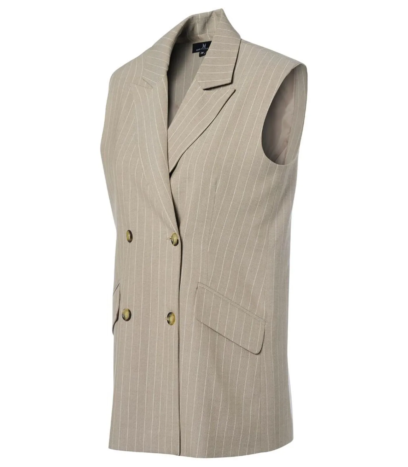 Discount Chloe Gilet Zand / Offwhite DAMES Maatpakken & Blazers