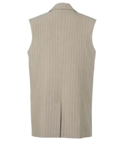 Discount Chloe Gilet Zand / Offwhite DAMES Maatpakken & Blazers