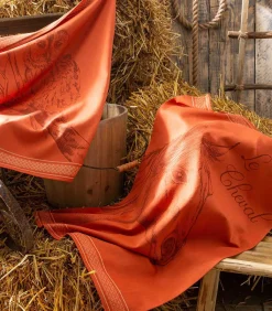 Coucke CHOUETTE - Theedoek van katoenen jacquard