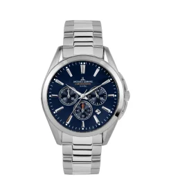 New Chronograaf Derby Blue - Steel DAMES Horloges