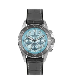 DAMES Jacques Lemans Chronograaf Liverpool Diver Blue - Grey