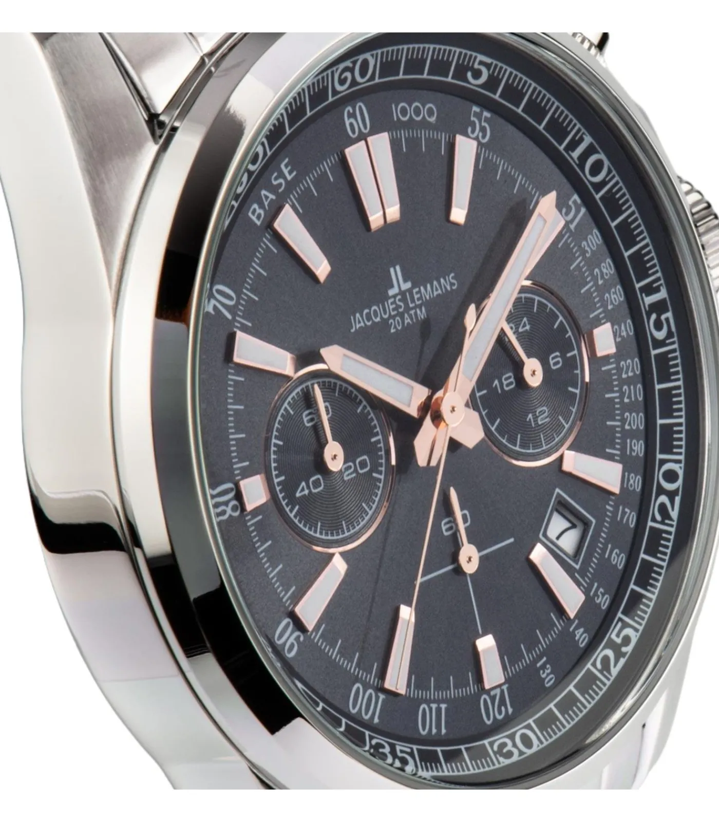 Best Chronograaf Liverpool Steel Black - Rose-gold DAMES Horloges