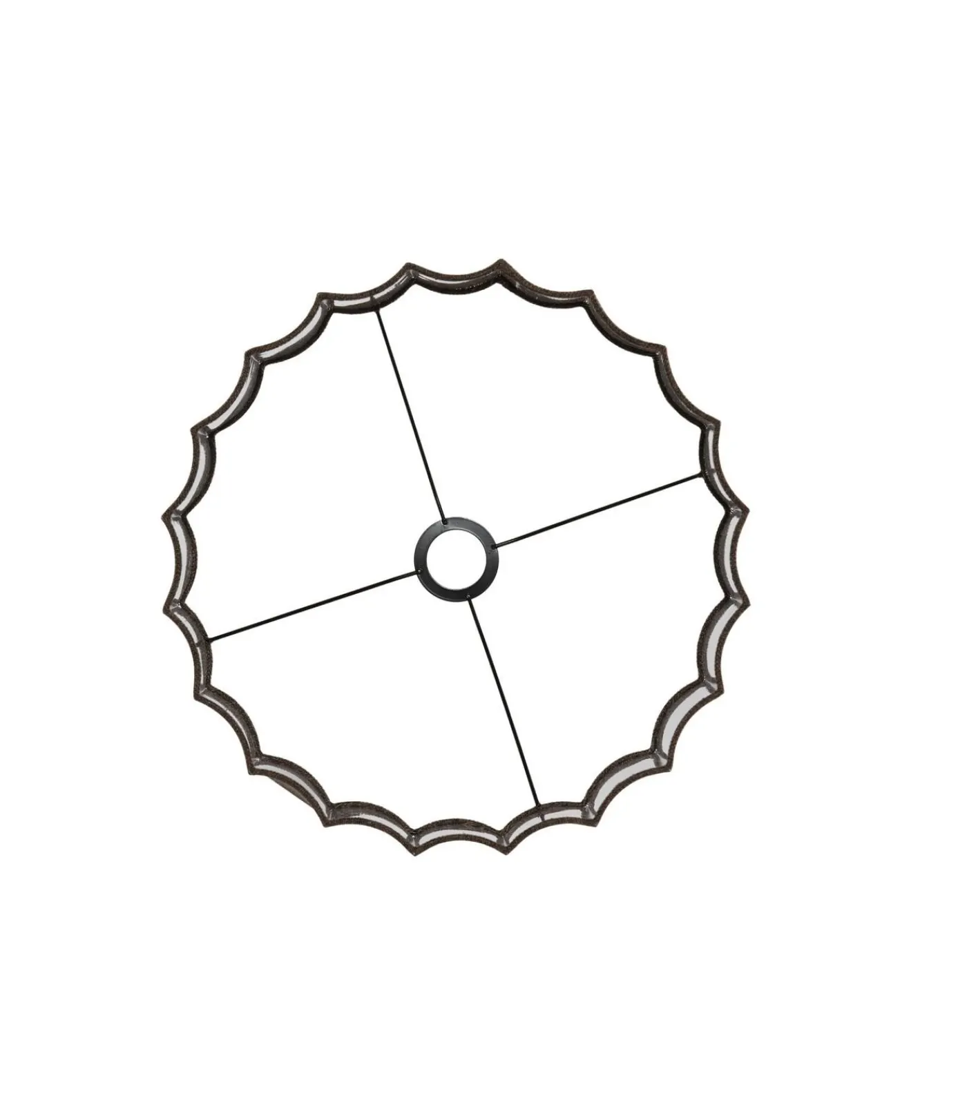 Light & Living Cilinder lampenkap Disli - Donkerbruin - Ø40cm