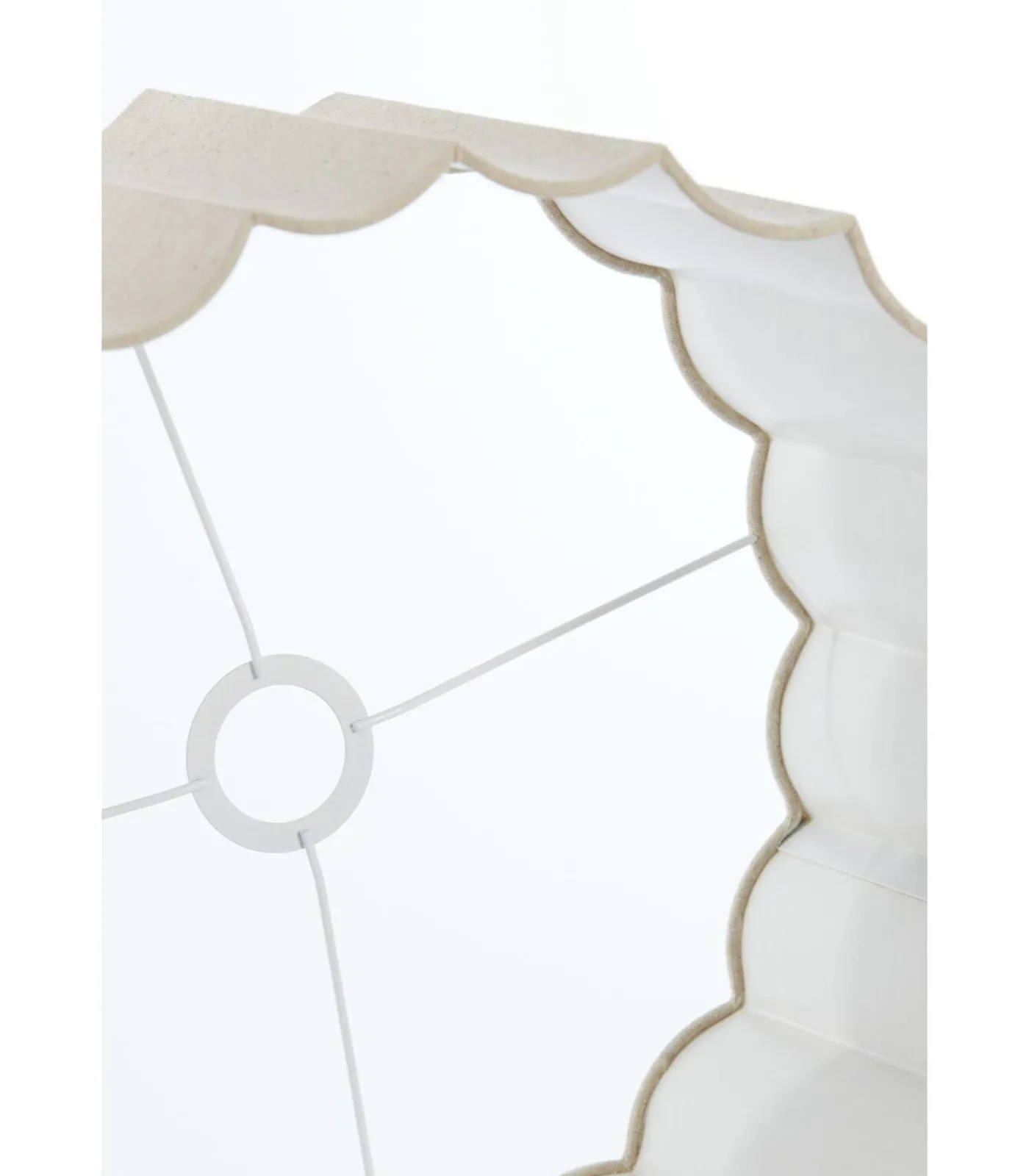 Light & Living Cilinder lampenkap Disli - Crème - Ø40cm