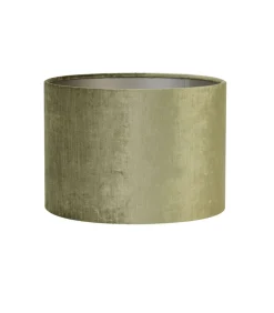 Clearance Cilinder Lampenkap Gemstone - Olijfgroen - Ø30x21cm Lampenkappen