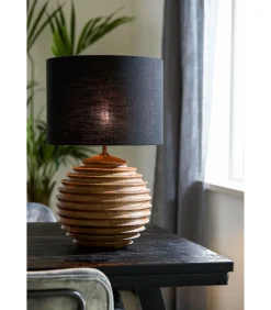 Light & Living Cilinder Lampenkap Livigno - Zwart - Ø30x21cm