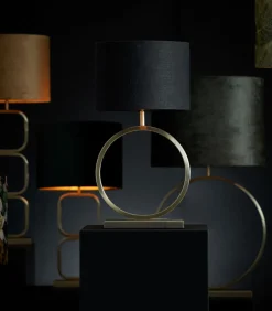 Light & Living Cilinder Lampenkap Livigno - Zwart - Ø30x21cm