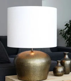 Light & Living Cilinder lampenkap Livigno - Wit - Ø50x38cm