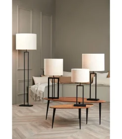 Discount Cilinder lampenkap Livigno - Bruin - Ø50x38cm Lampenkappen