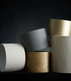 Discount Cilinder lampenkap Livigno - Bruin - Ø50x38cm Lampenkappen