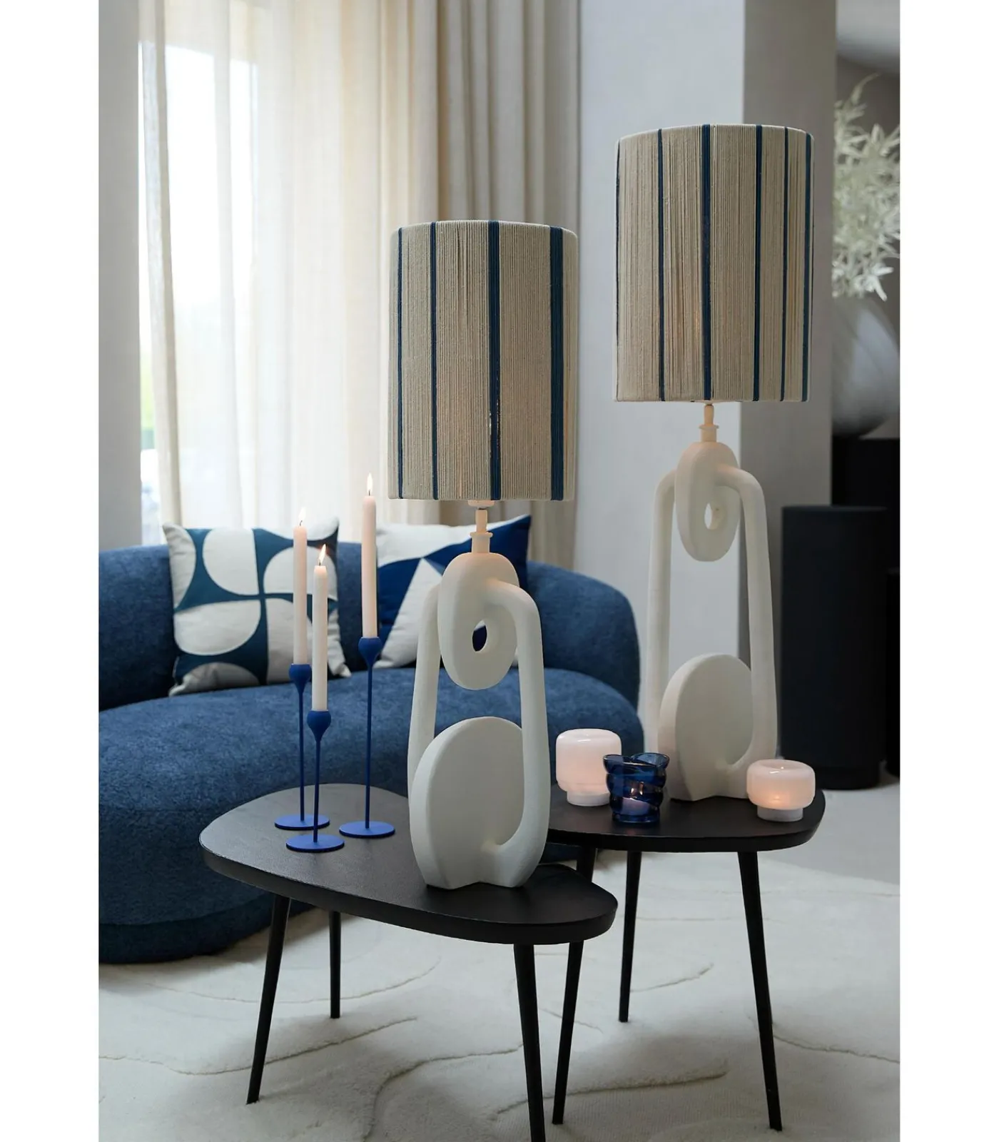 Light & Living Cilinder lampenkap Medan - Crème - Ø30cm