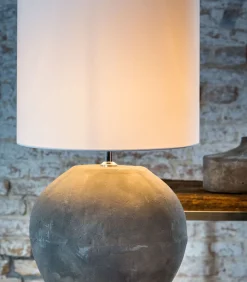 Discount Cilinder lampenkap Polycotton - Wit - Ø50x38cm Lampenkappen