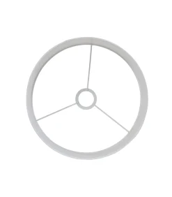 Discount Cilinder lampenkap Polycotton - Wit - Ø50x38cm Lampenkappen