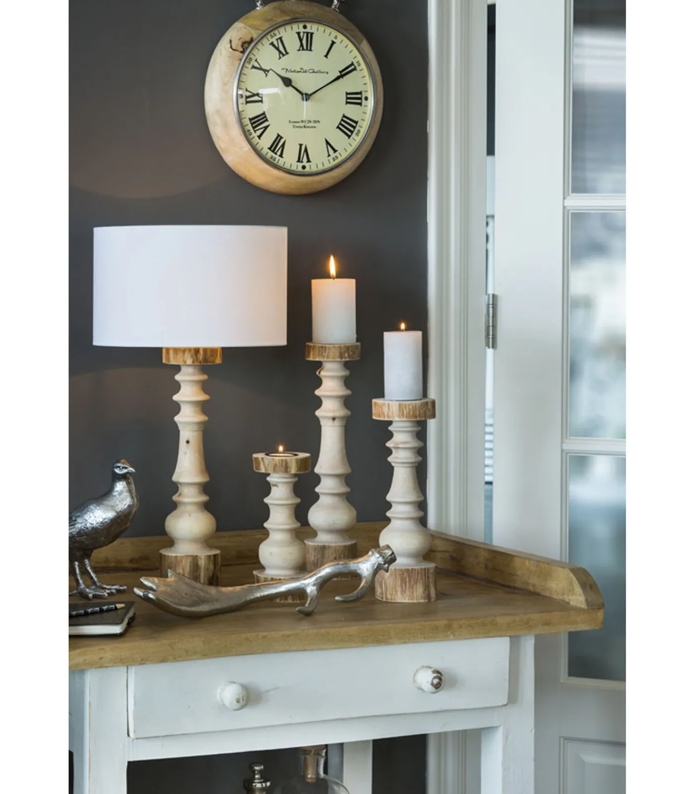 Clearance Cilinder Lampenkap Polycotton - Wit - Ø30x21cm Lampenkappen