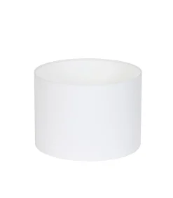 Clearance Cilinder Lampenkap Polycotton - Wit - Ø30x21cm Lampenkappen