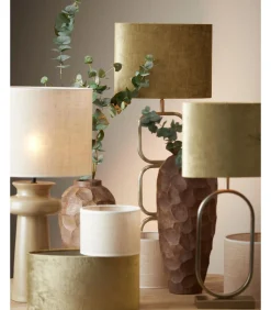 Light & Living Cilinder lampenkap Sendai - Bruin - Ø40x30cm