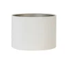 Sale Cilinder Lampenkap Velours - Wit - Ø40x30cm Lampenkappen