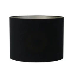 Hot Cilinder Lampenkap Velours - Zwart - Ø40x30cm Lampenkappen