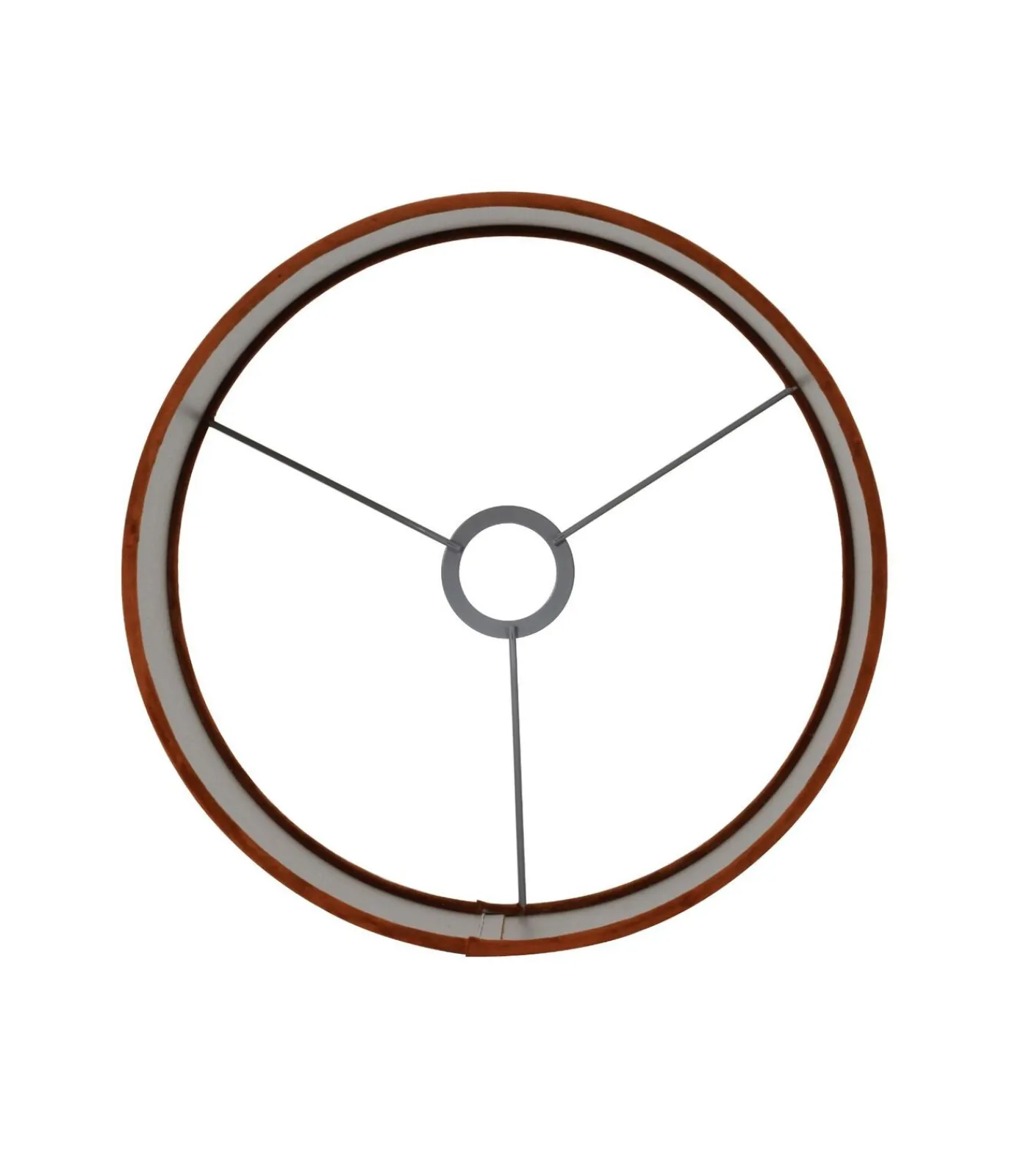 Best Cilinder Lampenkap Velours - Terra - Ø40x30cm Lampenkappen